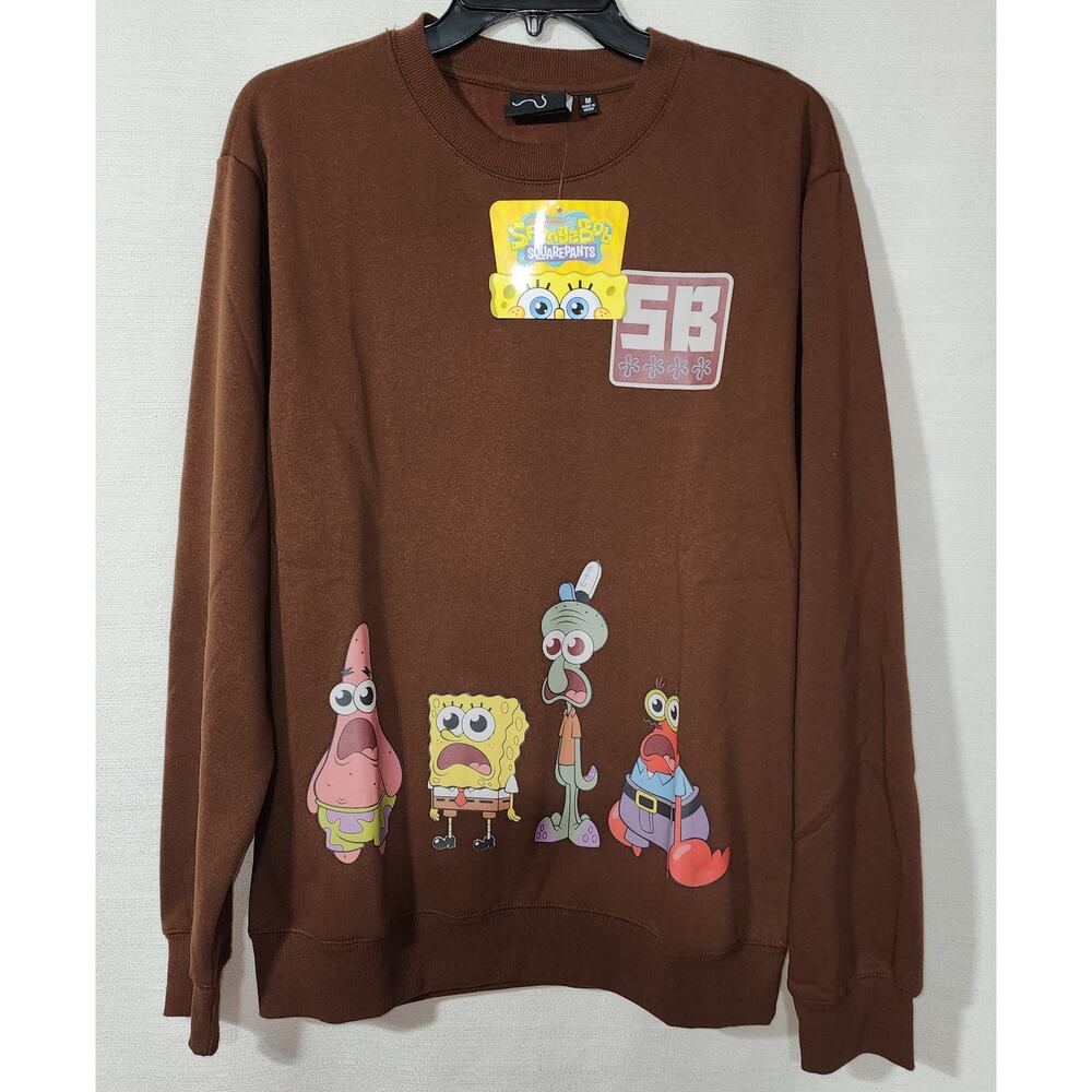 Spongebob and Friends sweatshirt men's Medium NWT